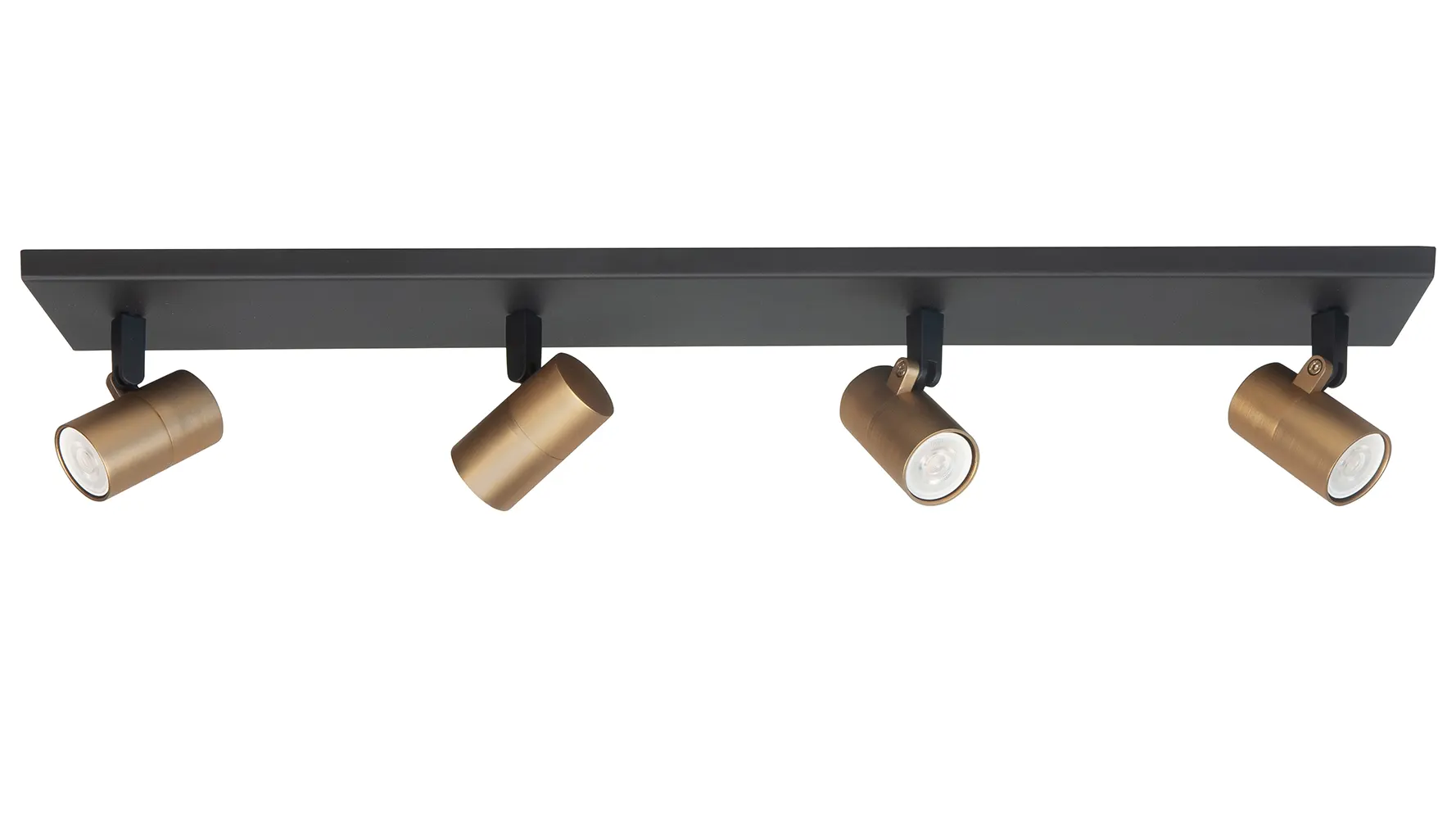 Highlight spot Picollo - 4 lichts - 65 x 11 cm - zwart goud