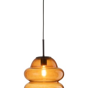 J-Line hanglamp Honinglepel – glas – bruin J-Line hanglamp Honinglepel – glas – bruin