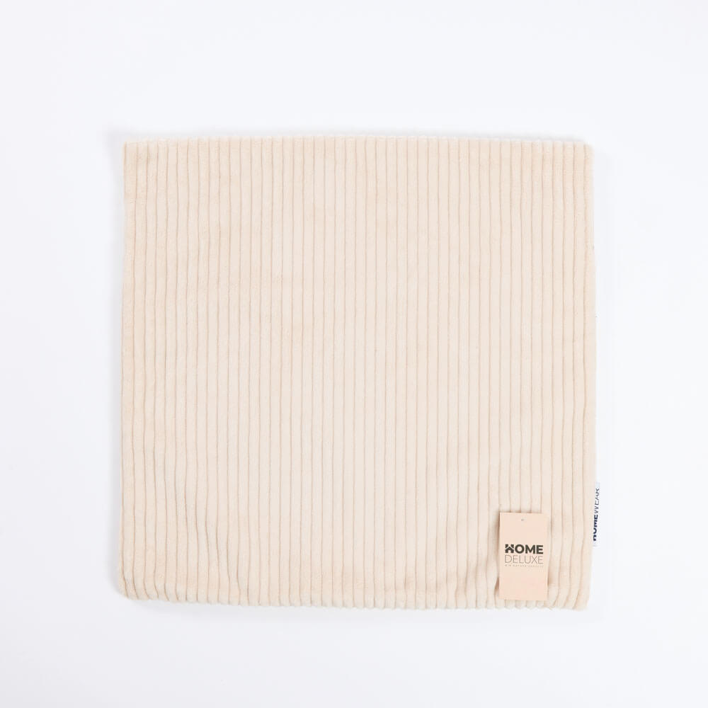 HOME DELUXE Koordkussenhoes LILO met kussenvulling - crème