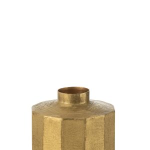 J-Line vaas Vierkant – metaal – goud – small – Ø 30 cm