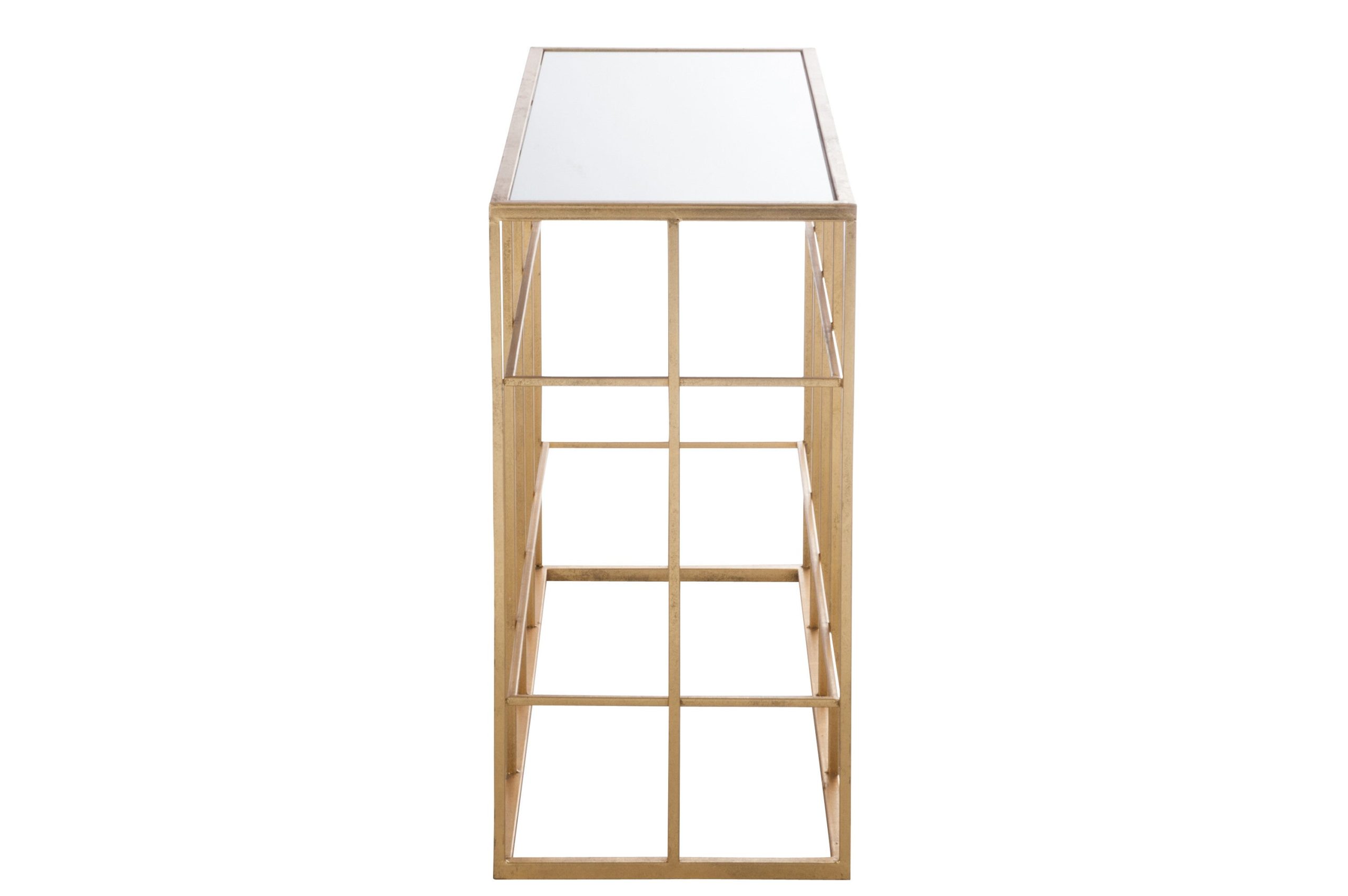 J-Line console Spijlen - metaal/glas - goud