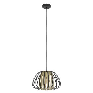 EGLO hanglamp Encinitos – e27 – ø 37,5 cm – zwart/goud EGLO hanglamp Encinitos – e27 – ø 37,5 cm – zwart/goud