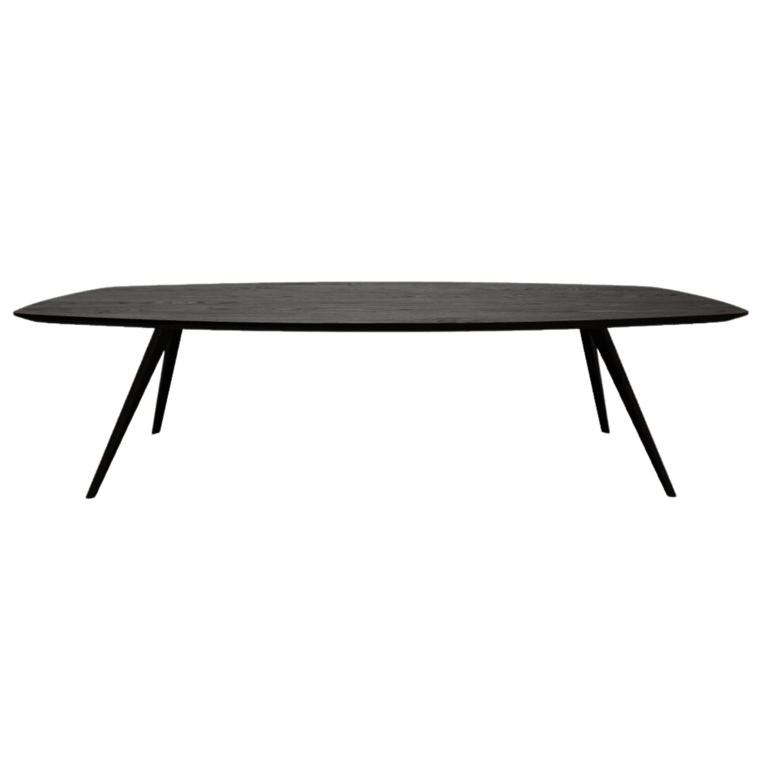 HelloTable eettafel Novum 30 - semi ovaal - 280x120 cm - eiken zwart