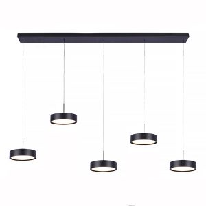Freelight hanglamp Alieno – 5 lichts – 120 x 150 cm – zwart Freelight hanglamp Alieno – 5 lichts – 120 x 150 cm – zwart