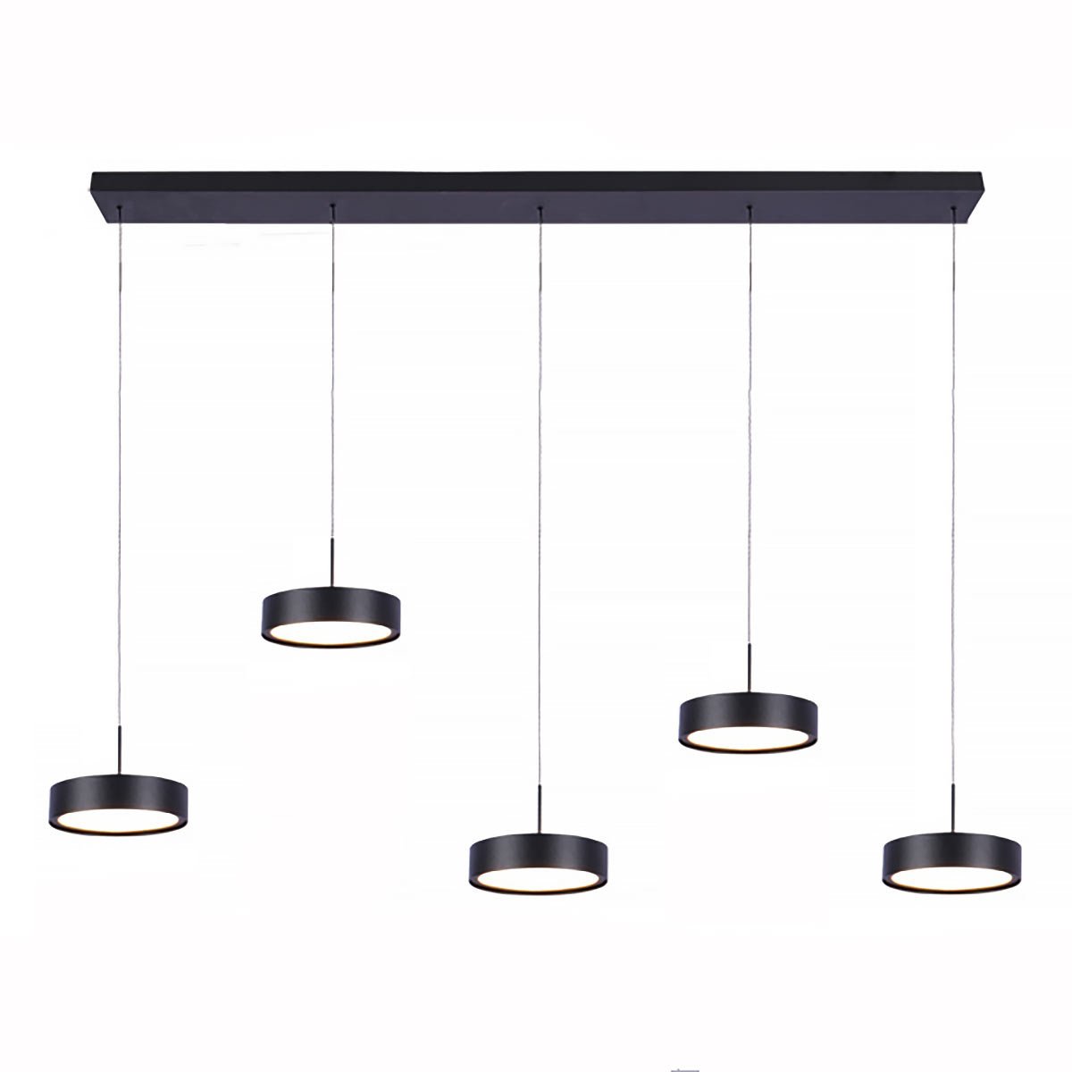 Freelight hanglamp Alieno - 5 lichts - 120 x 150 cm - zwart