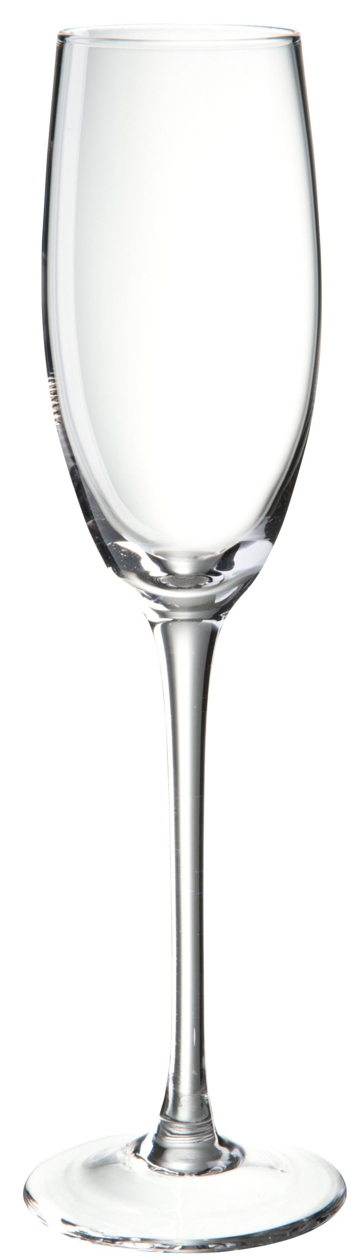 J-Line glas champagne - glas - transparant - 6 stuks