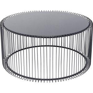 Kare Design Salontafel Wire Uno Zwart Ø80cm Kare Design Salontafel Wire Uno Zwart Ø80cm