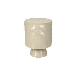Housecraft Living Sven Bijzettafel Rond 35 cm Metaal Ivoor/ Wit
