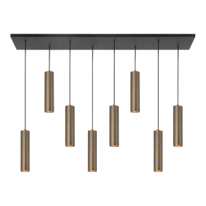 Highlight hanglamp Perugia – 8 lichts – 115 x 160 cm – zwart brons