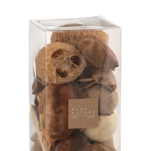 J-Line doos Gedroogde noten – jute – bruin