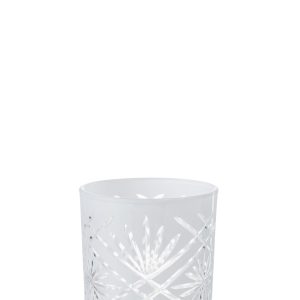 J-Line windlicht Santorini – glas – wit – medium J-Line windlicht Santorini – glas – wit – medium