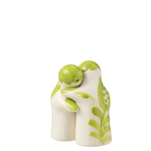 J-Line peper- en zoutmolen set Granada – keramiek – wit/groen