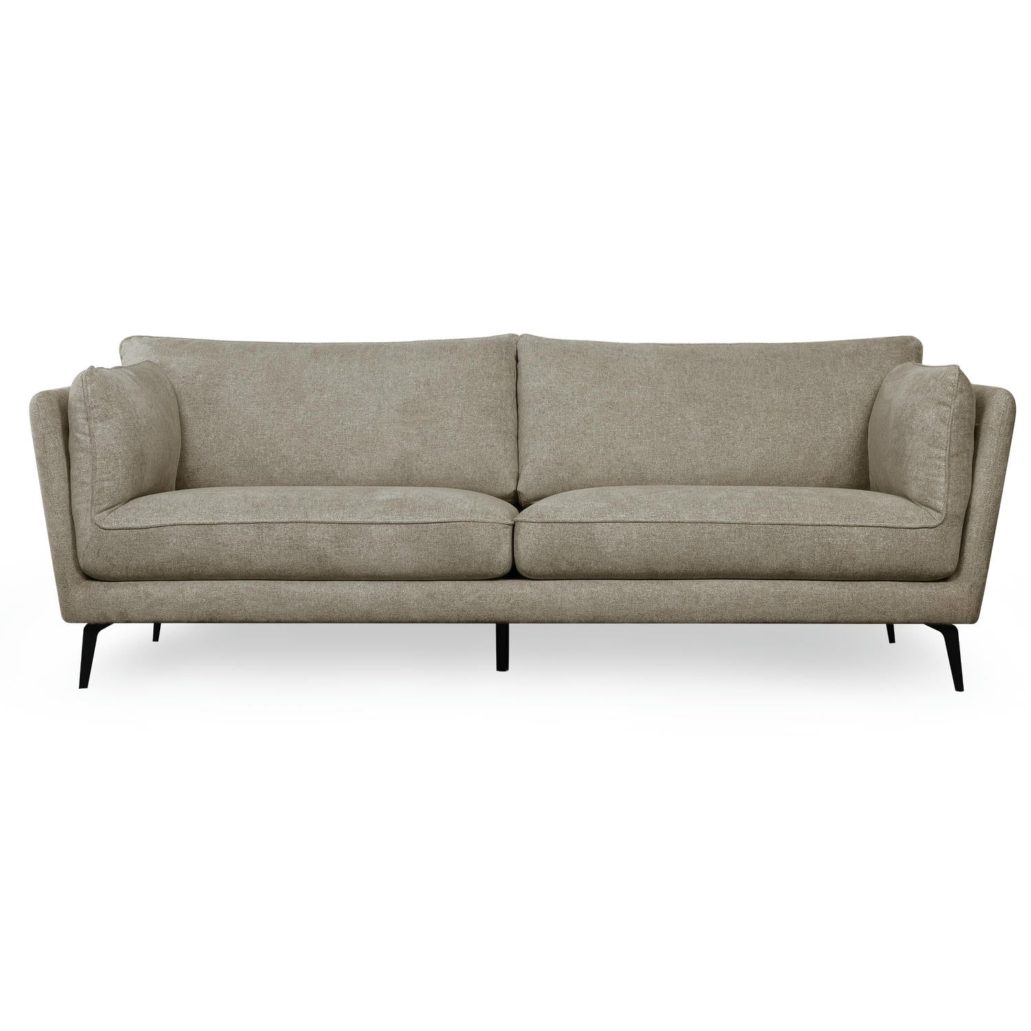 Furnhouse 3-zitsbank Bari - Taupe - Stof - 92x224x84