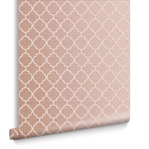 Graham & Brown Vliesbehang – Trelliage Bead Rose Gold – 10mx52cm