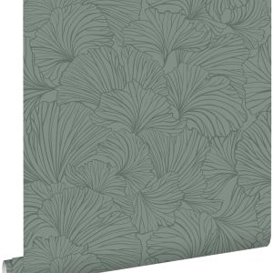 ESTAhome behang ginkgo bladeren vergrijsd groen – 53 cm x 10.05 m – 13 ESTAhome behang ginkgo bladeren vergrijsd groen – 53 cm x 10.05 m – 13
