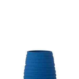 J-Line bloempot Fiesta – keramiek – blauw – medium – Ø 19 cm J-Line bloempot Fiesta – keramiek – blauw – medium – Ø 19 cm