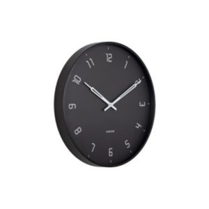 Karlsson wandklok Stark – zwart – Ø40cm