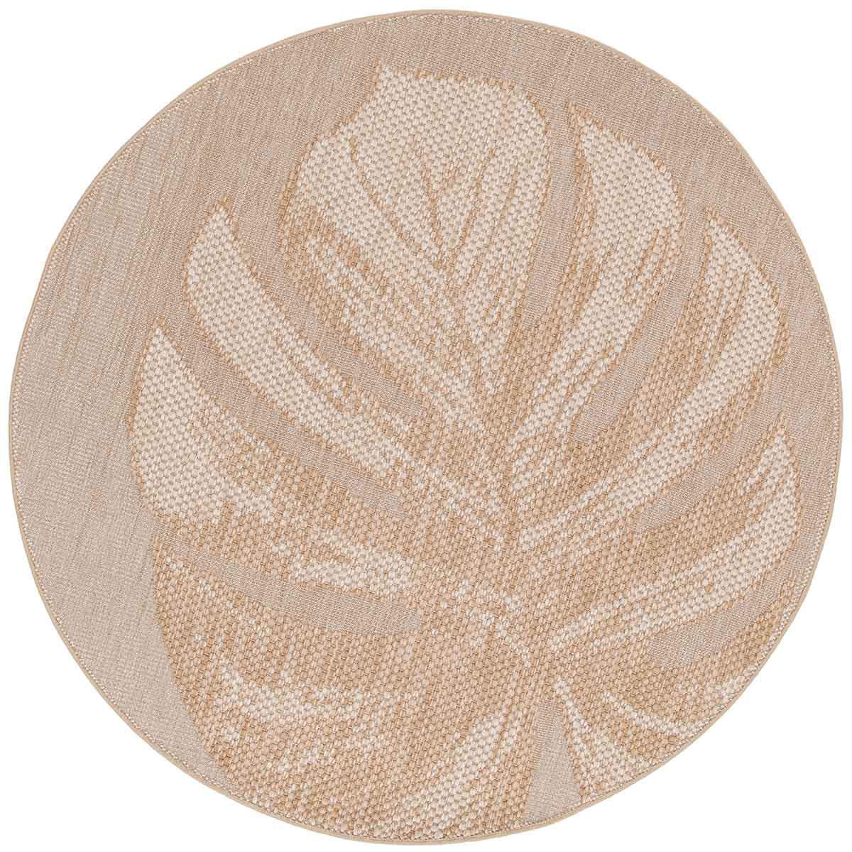 Garden Impressions Buitenkleed Ø200 cm - leaf taupe