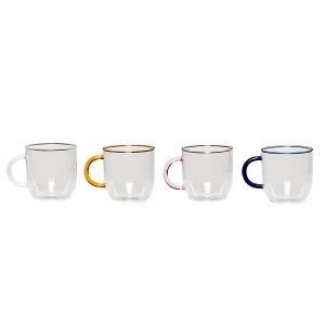 Hübsch glazen mokken Kiosk – glas – ø10xh13cm
