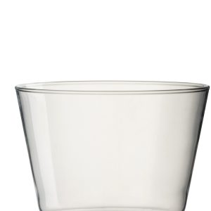 J-Line vaas Olivia – glas – transparant – Ø 19 cm