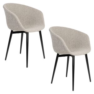 Housecraft Living Charly Eetkamerstoelen Armleuning – Set van 2 Housecraft Living Charly Eetkamerstoelen Armleuning – Set van 2