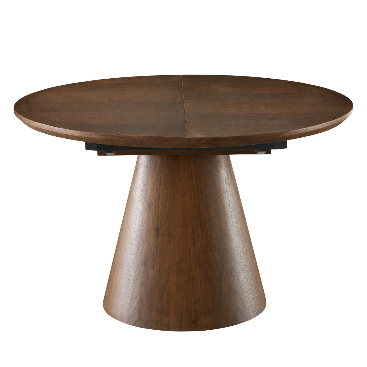 Giga Meubel Eettafel Sivan - Walnoot - Uitschuifbaar - Ø120/160cm