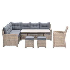Garden Impressions Lounge dining set Alaska 6-delig links Garden Impressions Lounge dining set Alaska 6-delig links