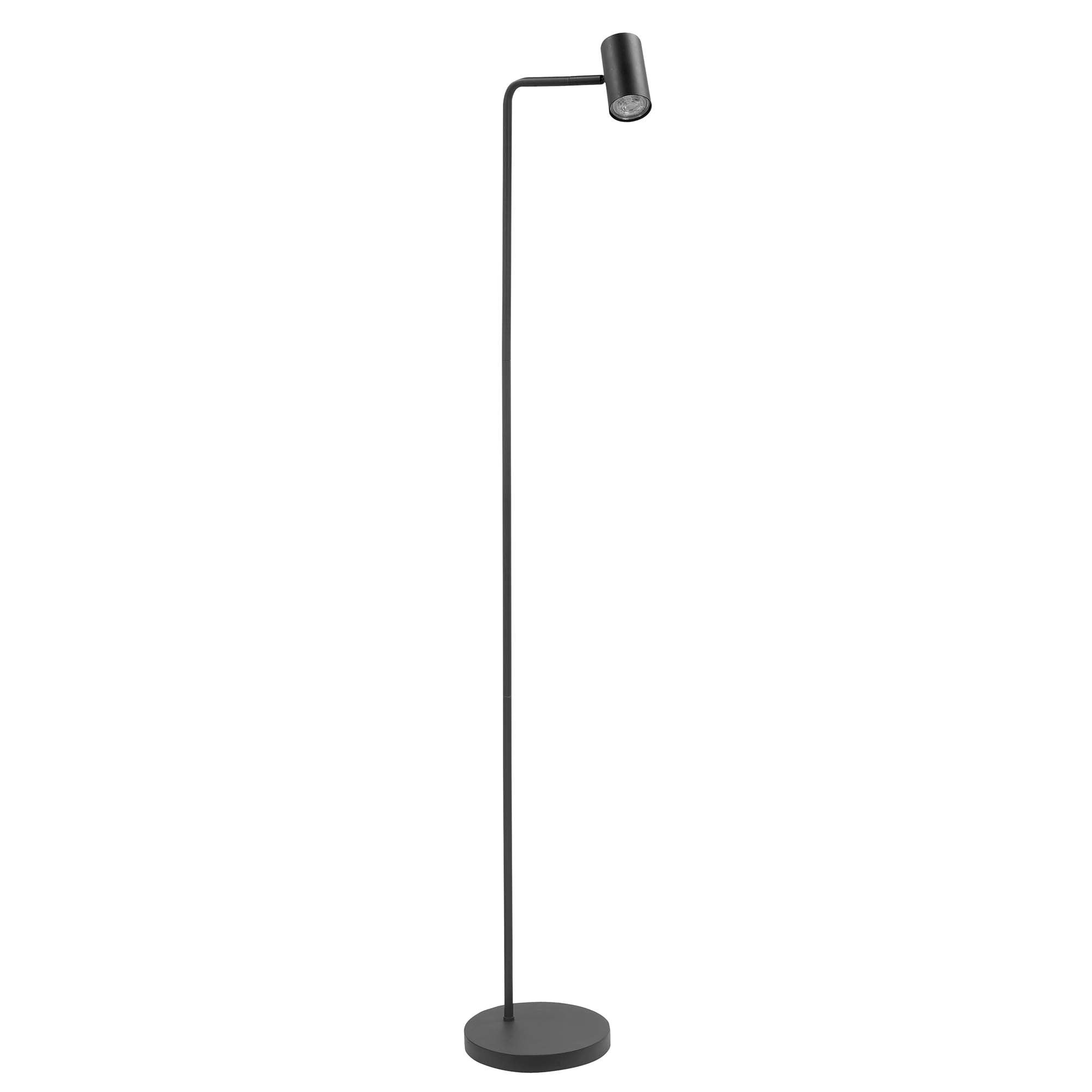 Highlight vloerlamp Burgos - 1 lichts - 20 x 134 cm - zwart