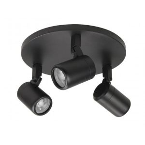 Highlight spot Rain – 3 lichts – 25 x 15 cm – zwart