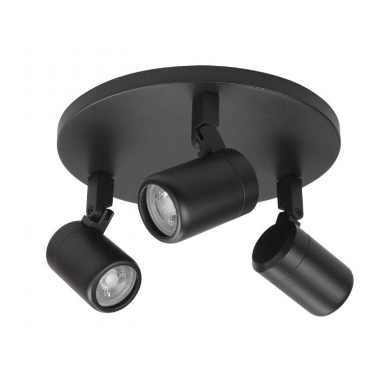 Highlight spot Rain - 3 lichts - 25 x 15 cm - zwart