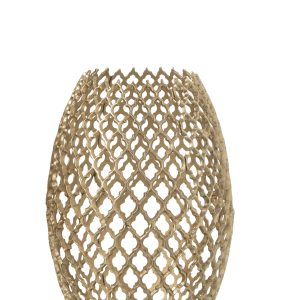 J-Line vaas – aluminium – goud – small