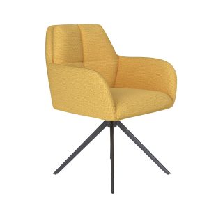 Housecraft Living Pete Eetkamerstoel Draaibaar Metaal Okergeel Housecraft Living Pete Eetkamerstoel Draaibaar Metaal Okergeel