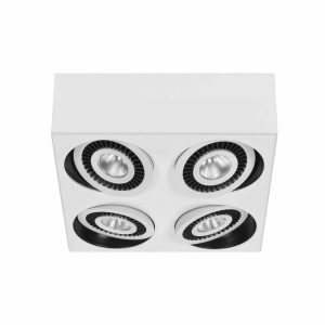 Highlight spot Eye – 4 lichts – 24.5 x 24.5 cm – zwart