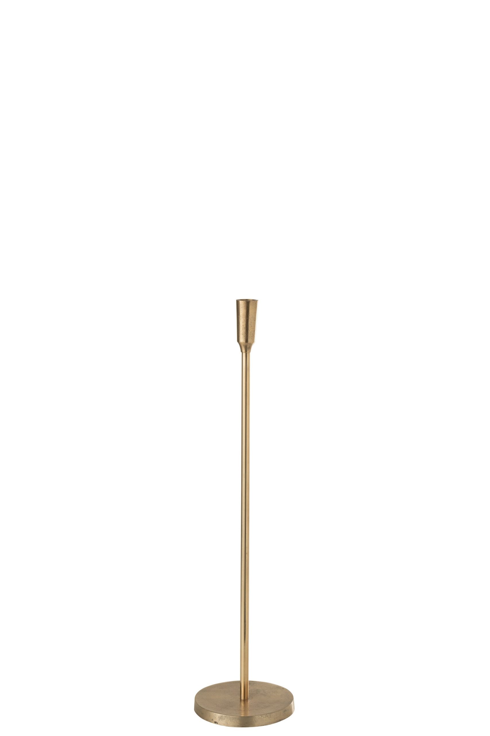 J-Line kandelaar - metaal - goud - medium