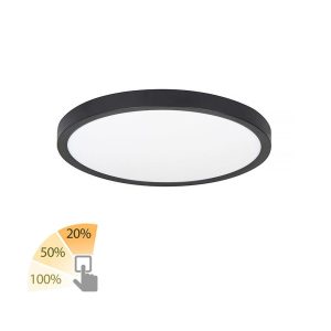 Highlight plafondlamp Piatto – 1 lichts – 23.5 x 2.5 cm – zwart Highlight plafondlamp Piatto – 1 lichts – 23.5 x 2.5 cm – zwart