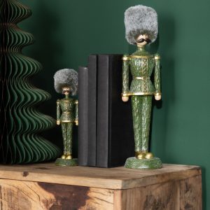 J-Line figuur notenkraker Bont Hoed Glitter – polyeresin – groen – lar J-Line figuur notenkraker Bont Hoed Glitter – polyeresin – groen – lar