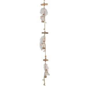 J-Line slinger Flesjes/Veren – glas – naturel J-Line slinger Flesjes/Veren – glas – naturel