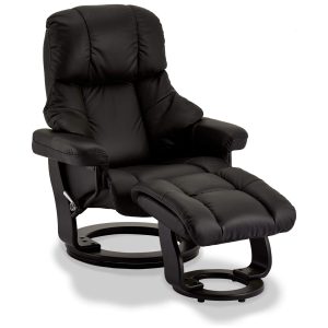 Furnhouse relaxfauteuil met voetsteun Crown – Zwart – Draaibaar – 88×8 Furnhouse relaxfauteuil met voetsteun Crown – Zwart – Draaibaar – 88×8