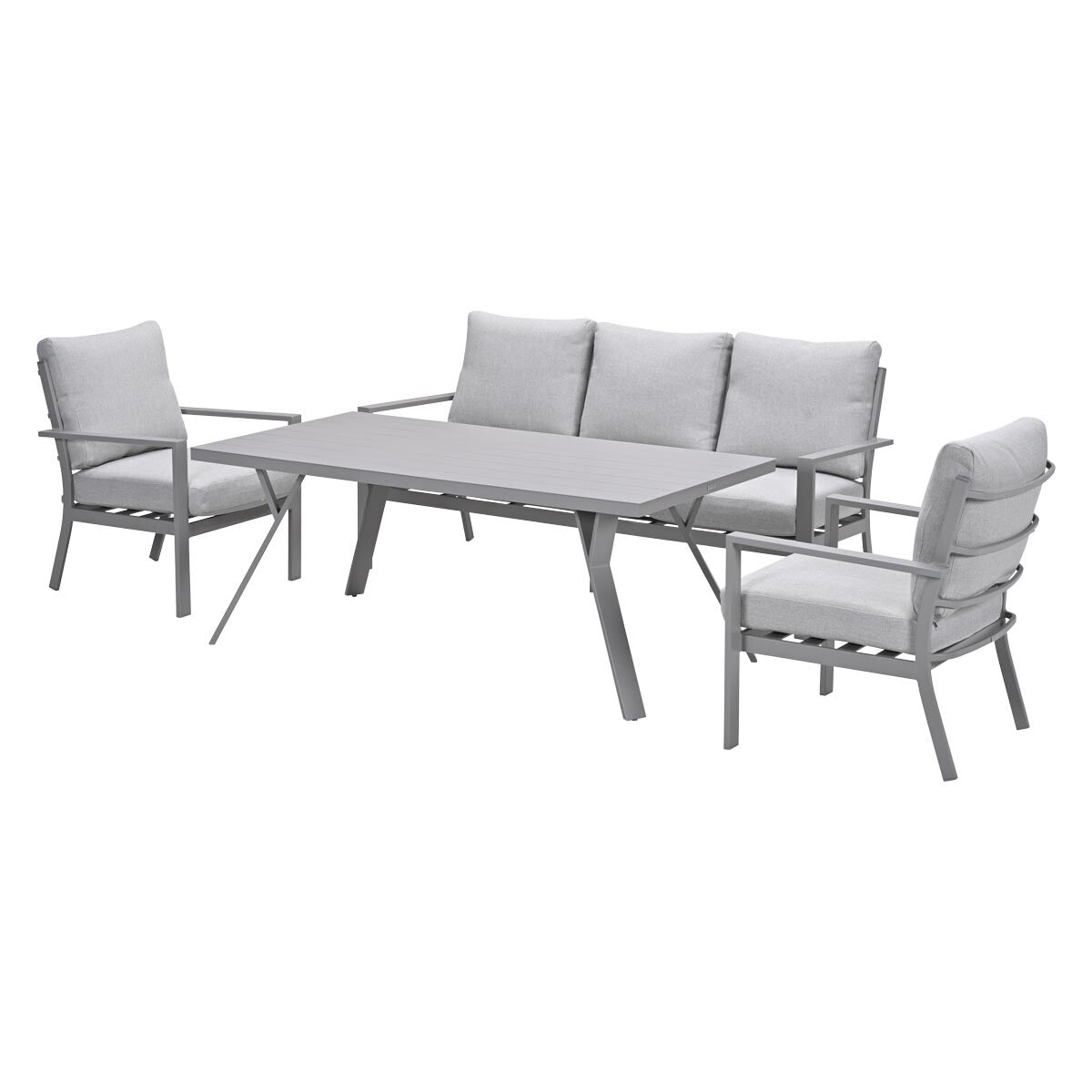 Garden Impressions lounge dining set Senja taupe - valley sand 4-delig