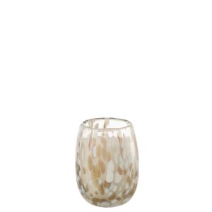 J-Line geurkaars Mia – Osmanthus & Suede – glas – wit/mix – small – 90 J-Line geurkaars Mia – Osmanthus & Suede – glas – wit/mix – small – 90