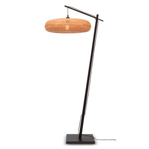 GOOD&MOJO vloerlamp Palawan – zwart – Ø60cm