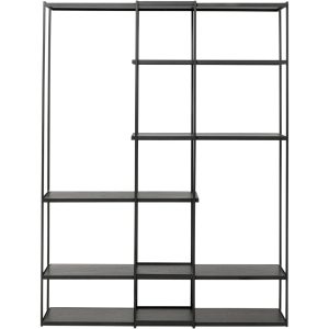 Kare Design Bookshelf Oslo zwart 200x150cm