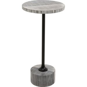 Kare Design Bijzettafel Domero Double Ø25cm zwart