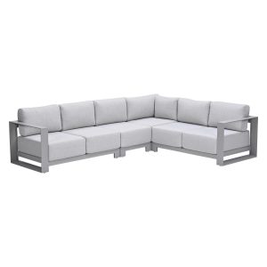 Garden Impressions Loungebank Malakka 4-delig – taupe Garden Impressions Loungebank Malakka 4-delig – taupe