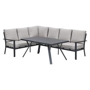 Garden Impressions Senja lounge dining set 3-delig links – sandstone Garden Impressions Senja lounge dining set 3-delig links – sandstone