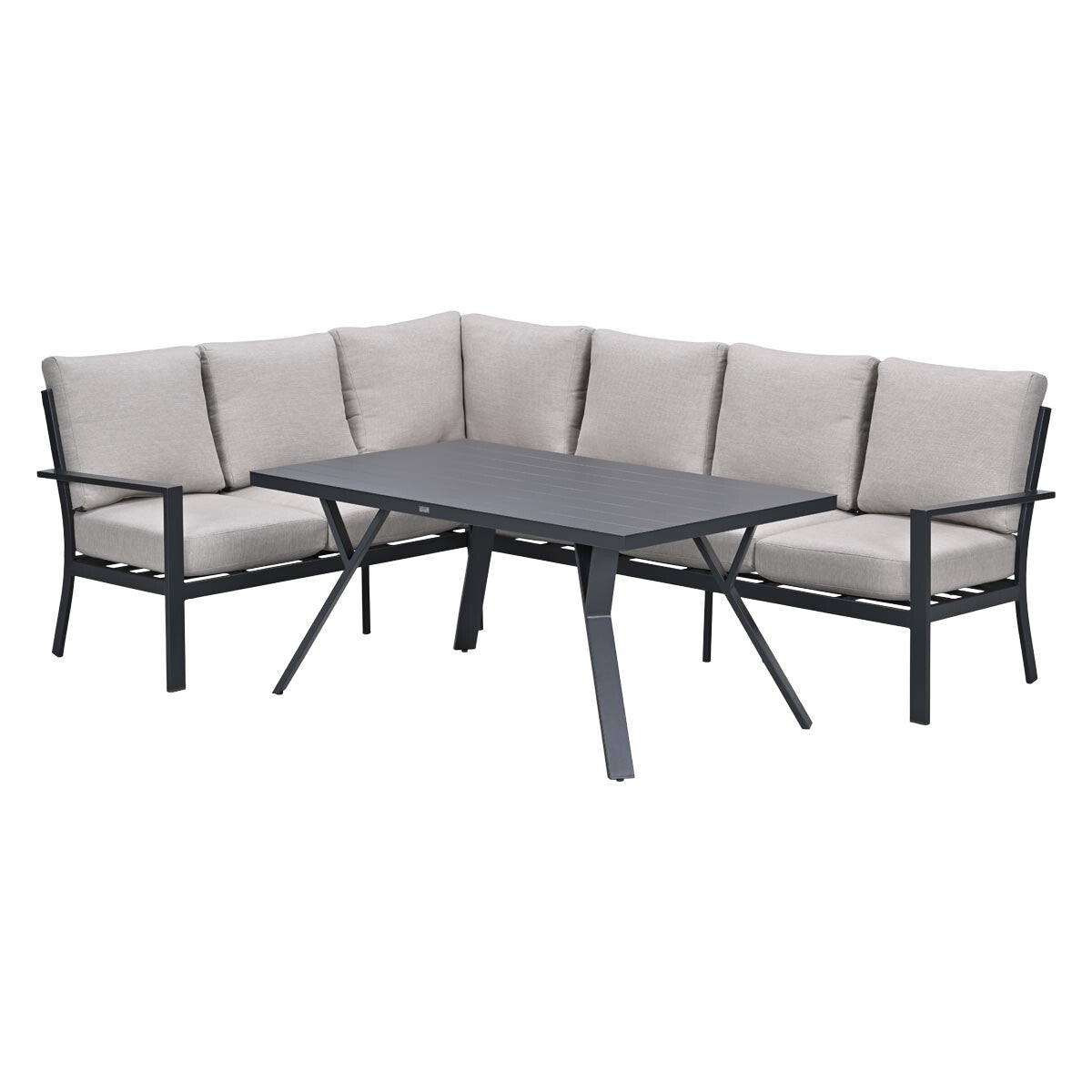 Garden Impressions Senja lounge dining set 3-delig links - sandstone