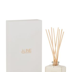 J-Line geurstokjes – Grape White – leder – zwart – 100ml