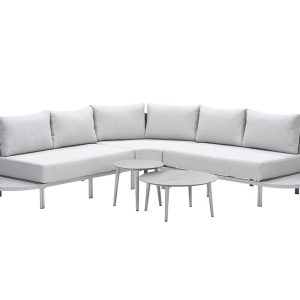 Frigole loungeset – 5-dlg. – taupe -sand – valley sand Frigole loungeset – 5-dlg. – taupe -sand – valley sand
