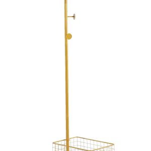 Furnilux Metalen Kapstok met Opbergmand – 45x32x175cm Furnilux Metalen Kapstok met Opbergmand – 45x32x175cm