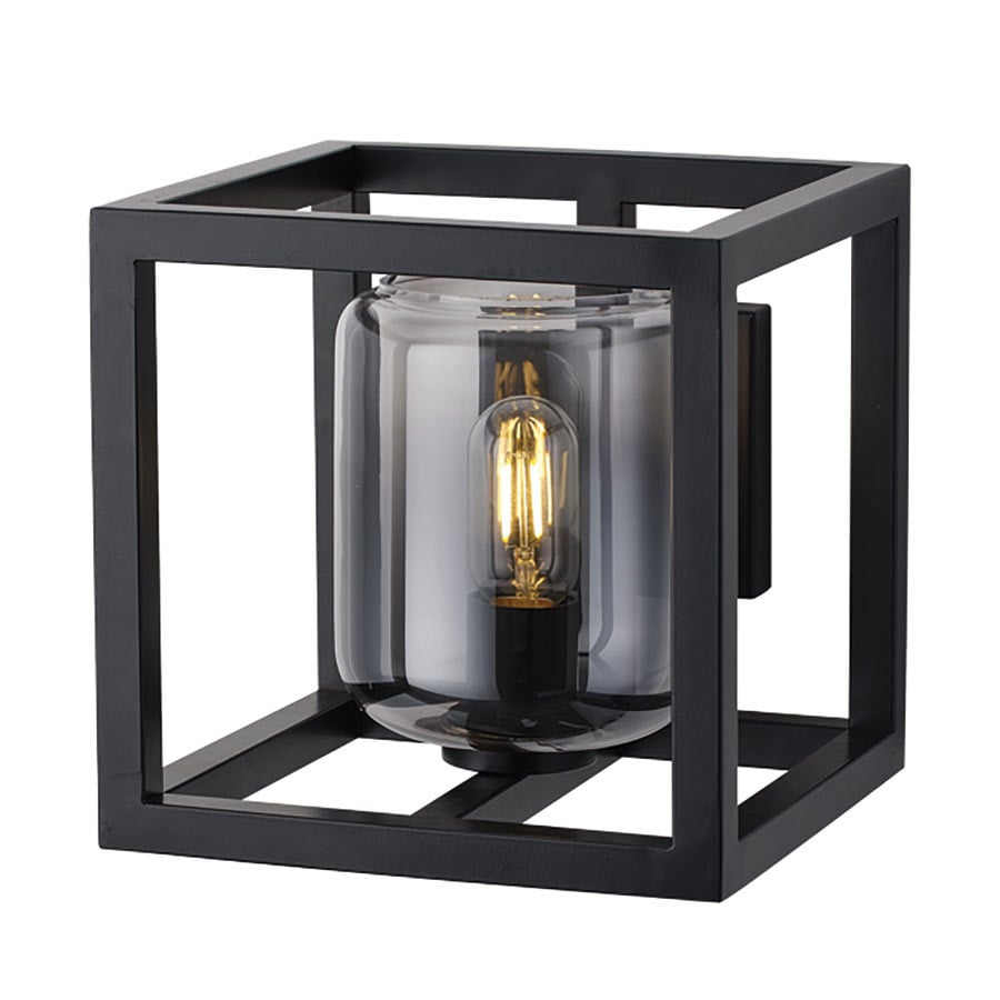 Freelight wandlamp Dentro - 2 lichts - 27.5 x 25.5 cm - zwart rook